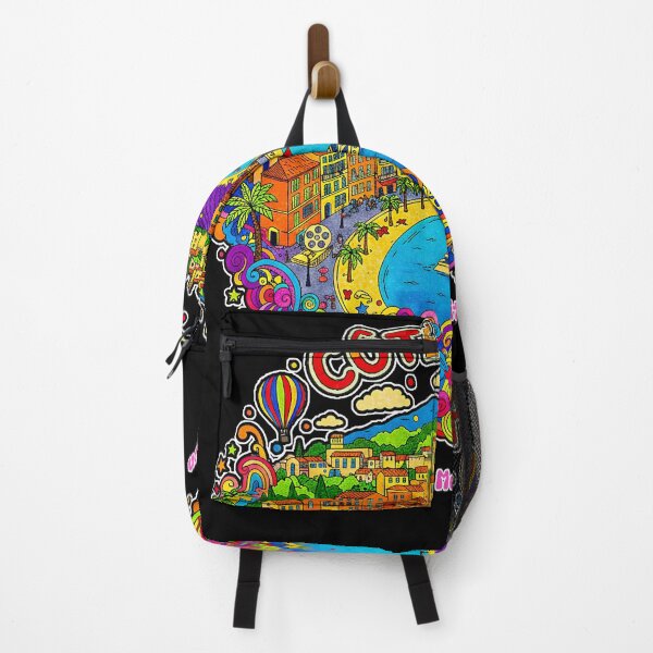 Item preview, Côte d’Azur – Chasing the Mediterranean Sun (French Riviera Psychedelic Art) designed and sold by FrancophileFun.