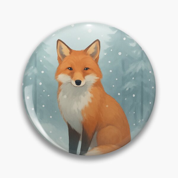 Item preview, Winter Fox in Snowy Forest - Cute Christmas Animal designed and sold by PunchDrop.