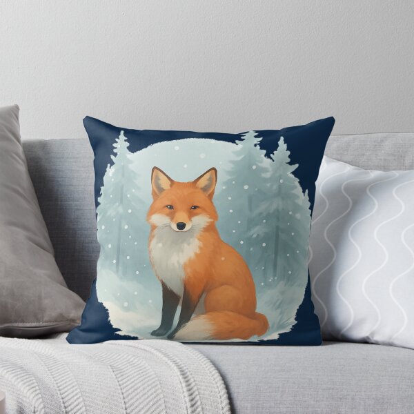 Item preview, Winter Fox in Snowy Forest - Cute Christmas Animal designed and sold by PunchDrop.