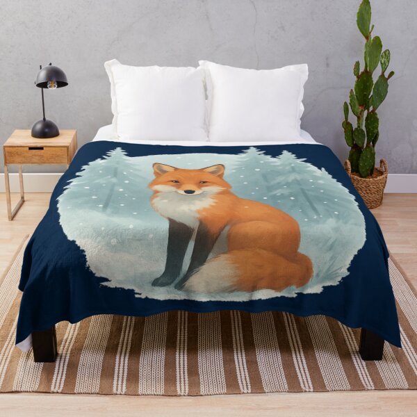 Item preview, Winter Fox in Snowy Forest - Cute Christmas Animal designed and sold by PunchDrop.