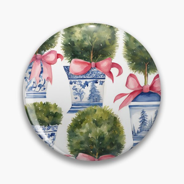 Item preview, Pink Bow Chinoiserie Topiary Garden designed and sold by TheChinoiserie.