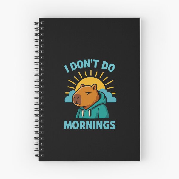 Item preview, Capybara – I Don’t Do Mornings | Funny Lazy Capybara designed and sold by MOAVE-Design.