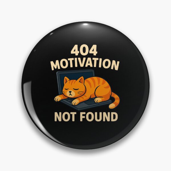 Item preview, 404 Motivación no encontrada: Meme divertido de gato en la computadora portátil designed and sold by MOAVE-Design.