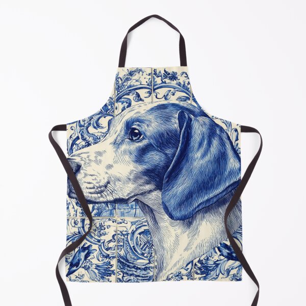Item preview, Blue Dog in a Tile, Azulejos designed and sold by regiaart.