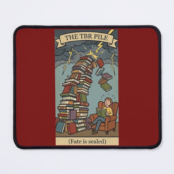 Item preview, The TBR Pile Funny Tarot Card Bookworm designed and sold by Nuvijo.