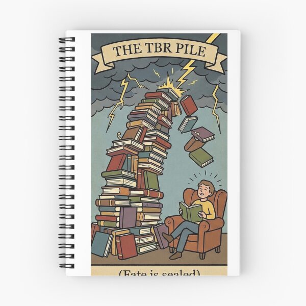 Item preview,  The TBR Pile Funny Tarot Card Bookworm designed and sold by Nuvijo.