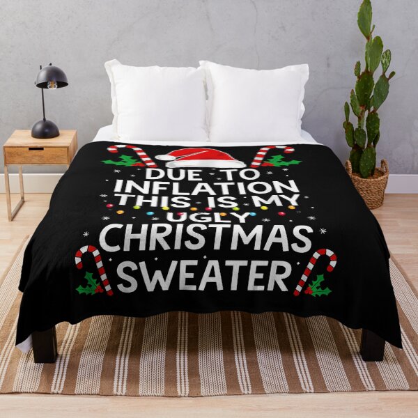 Item preview, Due to Inflation Ugly Christmas Sweater Funny Xmas Holiday designed and sold by KristenosNehk.