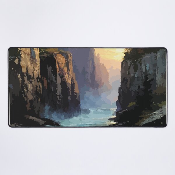 Item preview, Alexandra Falls Northwest Territories Retro Landscape Art designed and sold by TuncGK.