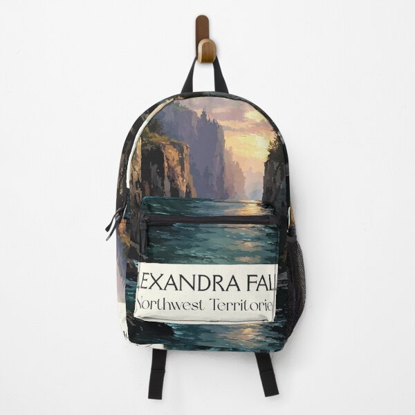 Item preview, Alexandra Falls Northwest Territories Retro Landscape Art designed and sold by TuncGK.