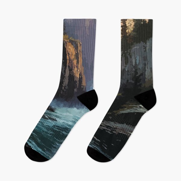Item preview, Alexandra Falls Northwest Territories Retro Landscape Art designed and sold by TuncGK.
