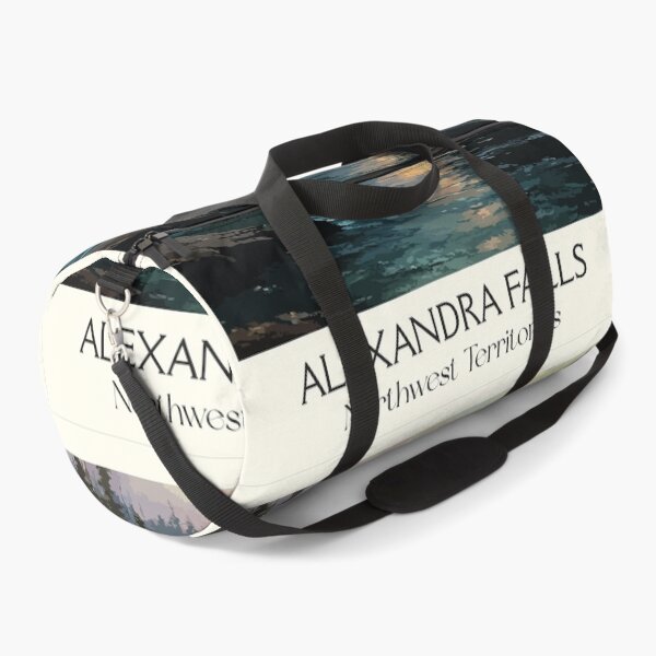 Item preview, Alexandra Falls Northwest Territories Retro Landscape Art designed and sold by TuncGK.