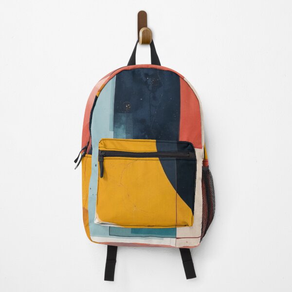 Item preview, Bauhaus Spectrum: Non-Figurative Geometry in Teal, Crimson and Golden Ochre designed and sold by mrpuchleitner.