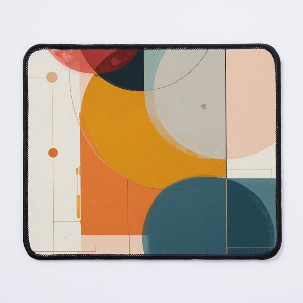 Item preview, Bauhaus Primary: Geometric Color Fields in Navy, Mustard and Crimson Red designed and sold by mrpuchleitner.