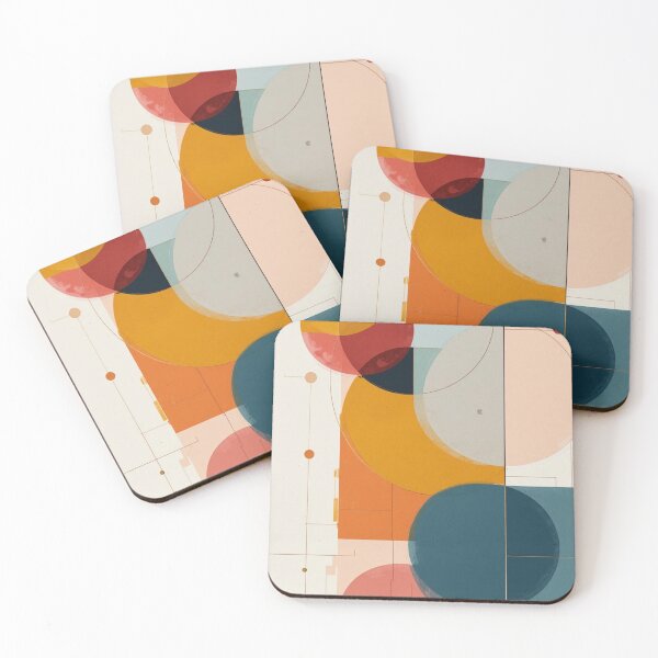Item preview, Bauhaus Primary: Geometric Color Fields in Navy, Mustard and Crimson Red designed and sold by mrpuchleitner.