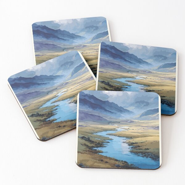 Item preview, Anderson River Northwest Territories Vintage Wilderness Art designed and sold by TuncGK.