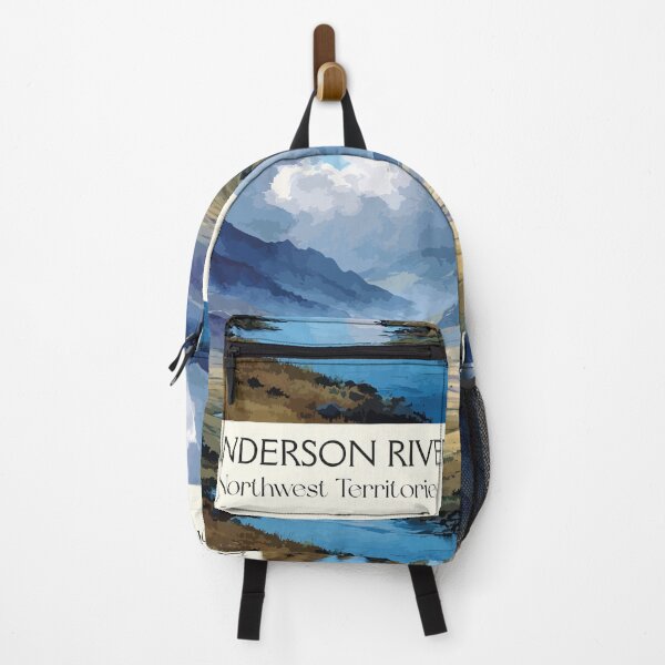 Item preview, Anderson River Northwest Territories Vintage Wilderness Art designed and sold by TuncGK.