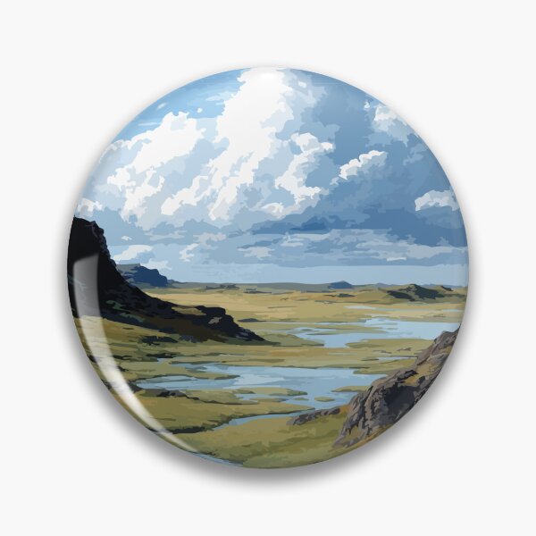 Item preview, Aulavik National Park Northwest Territories Retro Tundra Art designed and sold by TuncGK.