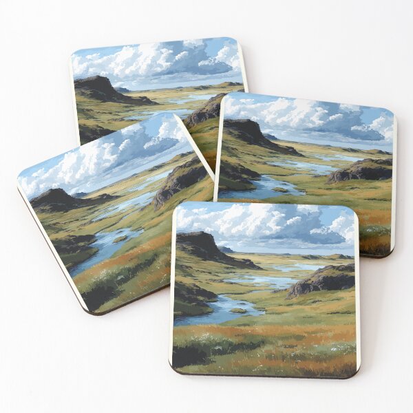 Item preview, Aulavik National Park Northwest Territories Retro Tundra Art designed and sold by TuncGK.