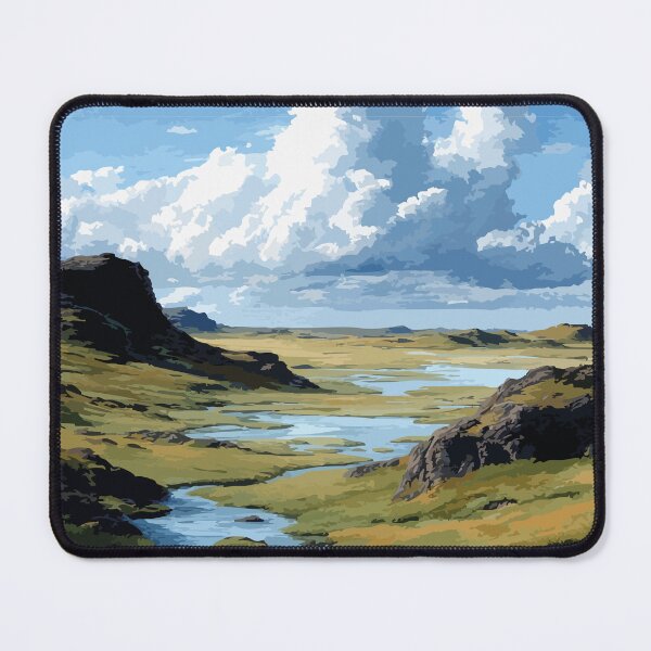 Item preview, Aulavik National Park Northwest Territories Retro Tundra Art designed and sold by TuncGK.