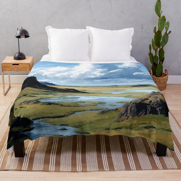 Item preview, Aulavik National Park Northwest Territories Retro Tundra Art designed and sold by TuncGK.