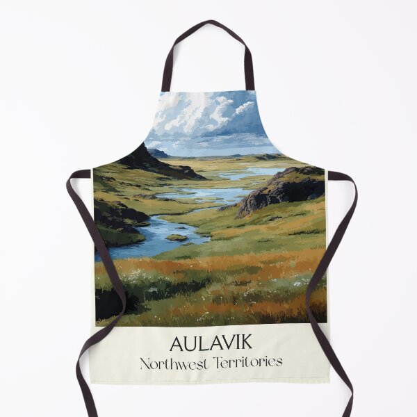 Item preview, Aulavik National Park Northwest Territories Retro Tundra Art designed and sold by TuncGK.
