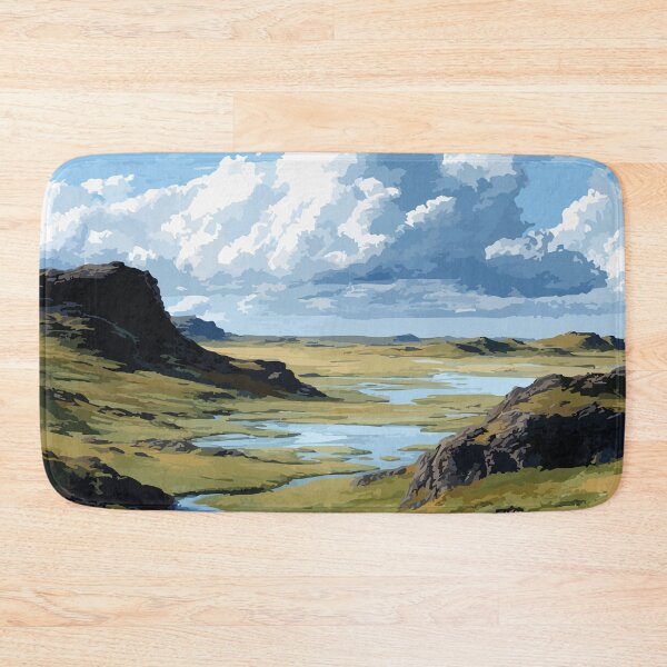 Item preview, Aulavik National Park Northwest Territories Retro Tundra Art designed and sold by TuncGK.