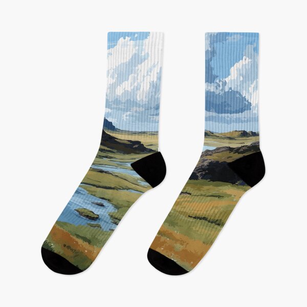 Item preview, Aulavik National Park Northwest Territories Retro Tundra Art designed and sold by TuncGK.