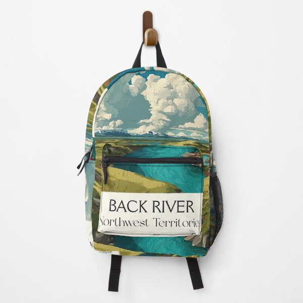 Item preview, Back River Northwest Territories Retro Arctic Landscape designed and sold by TuncGK.