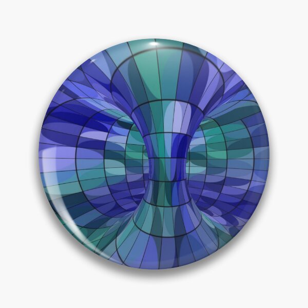Item preview, Blue Green and Purple Geometric Abstract with Black Lines designed and sold by ArtByLeanie123.