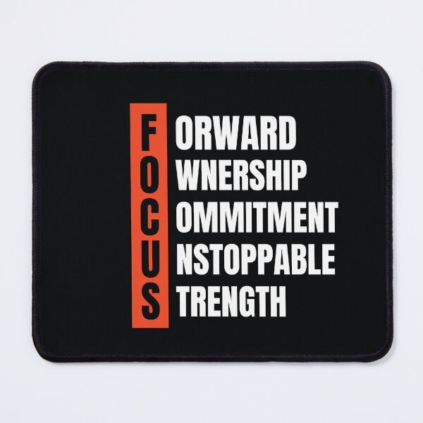 Item preview, FOCUS Motivational Acronym – Forward, Ownership, Commitment, Unstoppable, Strength designed and sold by Imperial-Vibe.