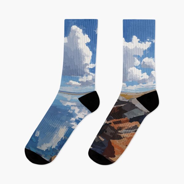 Item preview, Clark Lake Northwest Territories Retro Reflective Lake Art designed and sold by TuncGK.