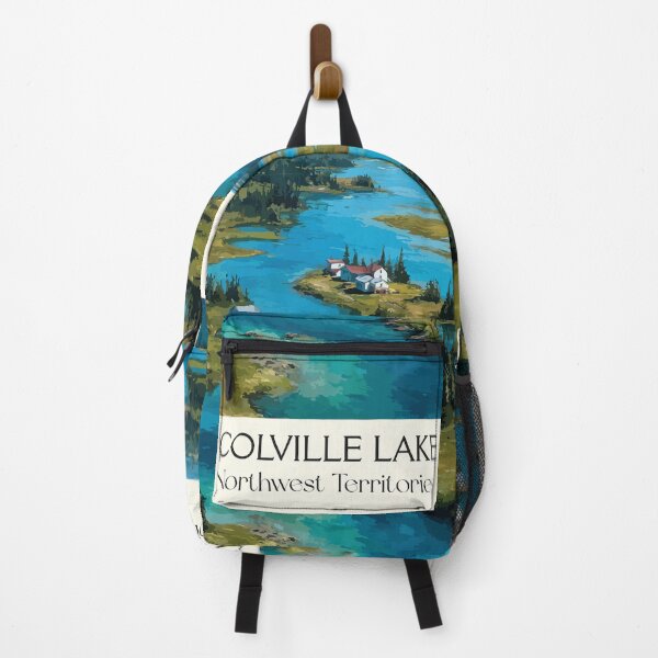 Item preview, Colville Lake Northwest Territories Retro Arctic Lake Artwork designed and sold by TuncGK.