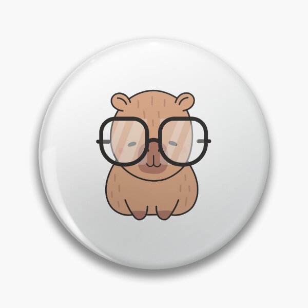 Item preview, Smart Capybara With Glasses  designed and sold by Ashercapyco.