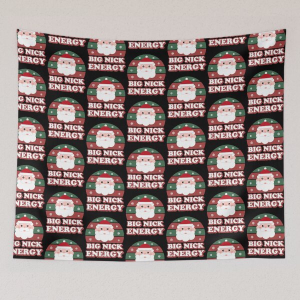 Item preview, Big Nick Energy - Christmas Santa Claus Funny Holiday Vibes Pun designed and sold by Shape Snip Studio.