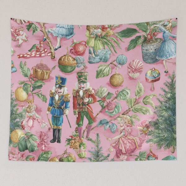 Item preview, Sugar Plum Pink Nutcracker Noël designed and sold by TheChinoiserie.