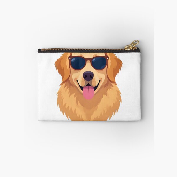Item preview, Golden Retriever Dog Faces Design Happy Dog Smiling with Sunglasses Illustration designed and sold by bestggraphico.