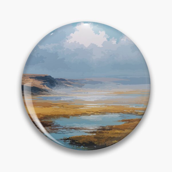 Item preview, Ennadai Lake Northwest Territories Retro Tundra Lake Art designed and sold by TuncGK.
