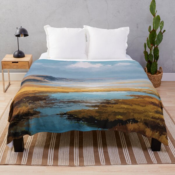 Item preview, Ennadai Lake Northwest Territories Retro Tundra Lake Art designed and sold by TuncGK.