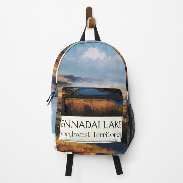 Item preview, Ennadai Lake Northwest Territories Retro Tundra Lake Art designed and sold by TuncGK.