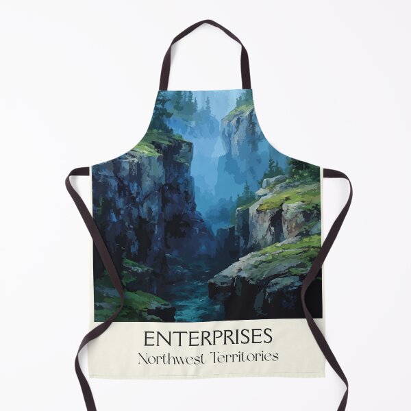 Item preview, Enterprises Northwest Territories Retro Forest Gorge Artwork designed and sold by TuncGK.