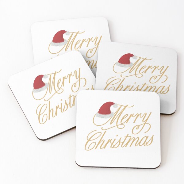 Item preview, Merry Christmas,Elegant “Merry Christmas” Script with Santa Hat – Festive Holiday Design designed and sold by sundos.