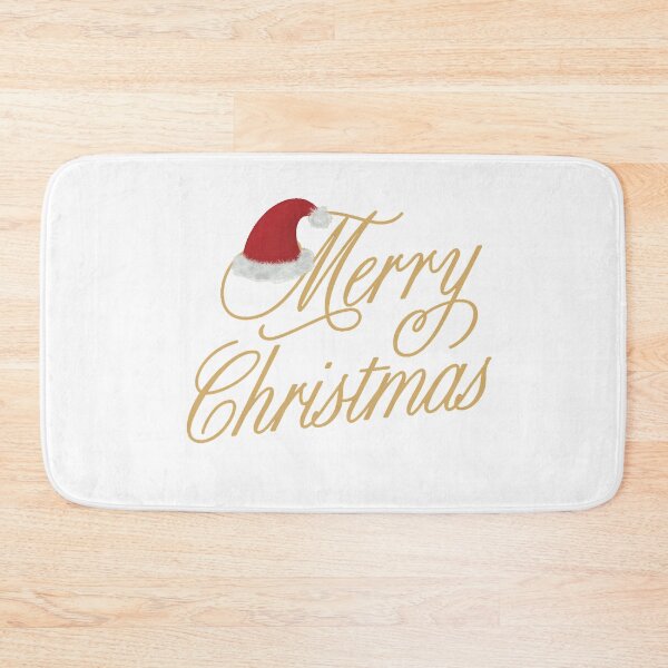 Item preview, Merry Christmas,Elegant “Merry Christmas” Script with Santa Hat – Festive Holiday Design designed and sold by sundos.