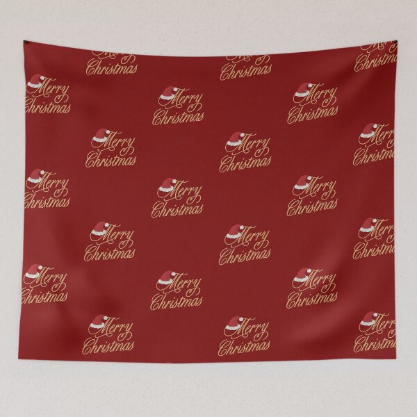 Item preview, Merry Christmas,Elegant “Merry Christmas” Script with Santa Hat – Festive Holiday Design designed and sold by sundos.