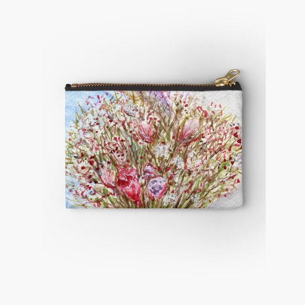 Item preview, Still life painting of Arianne's pink glass vase of dried flowers at Eddisbury Artists, Castle Park Arts Centre, Frodsham designed and sold by LymphomaLass.