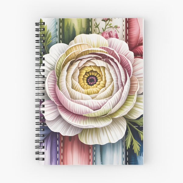 Item preview, White Ranunculus Patchwork designed and sold by JessArty ⭐⭐⭐⭐⭐.