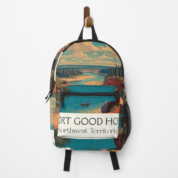 Item preview, Fort Good Hope Northwest Territories Retro Mackenzie River Art designed and sold by TuncGK.