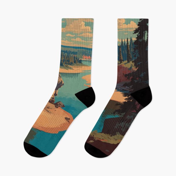 Item preview, Fort Good Hope Northwest Territories Retro Mackenzie River Art designed and sold by TuncGK.