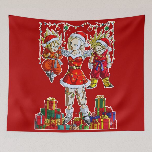 Item preview, Funny Christmas Anime Family – Holiday Lights & Presents Artwork designed and sold by Artistic canvas store.