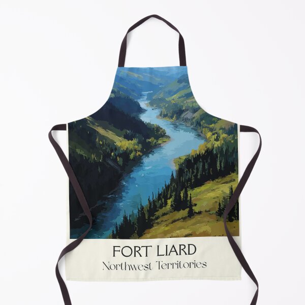 Item preview, Fort Liard Northwest Territories Retro Valley Landscape designed and sold by TuncGK.