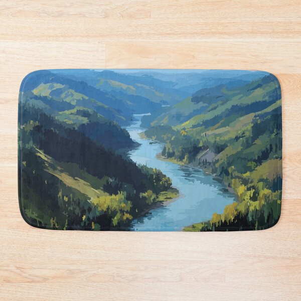 Item preview, Fort Liard Northwest Territories Retro Valley Landscape designed and sold by TuncGK.